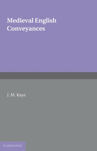 Medieval English Conveyances