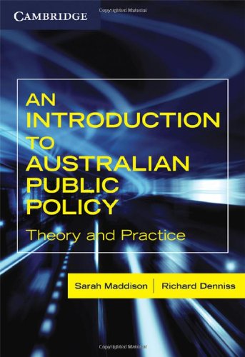 An introduction to Australian public policy : theory and practice