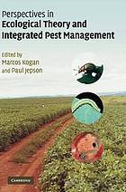 Perspectives in Ecological Theory and Integrated Pest Management