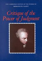 Critique of the Power of Judgment