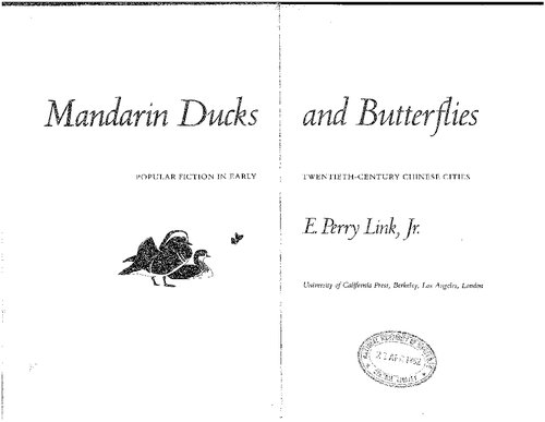 Mandarin Ducks and Butterflies