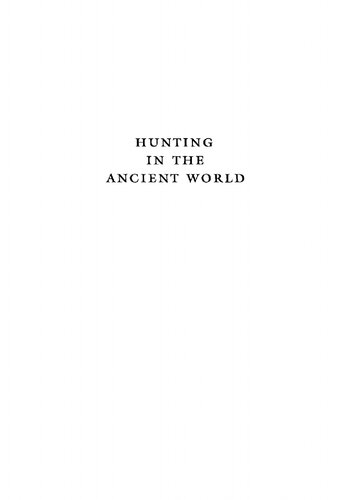 Hunting in the Ancient World