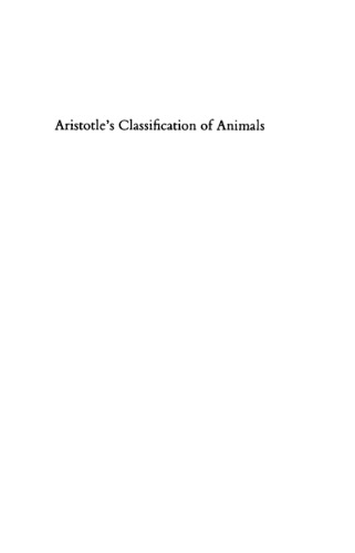 Aristotle's Classification of Animals