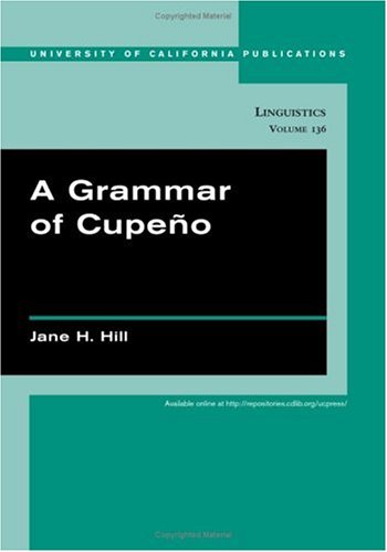 A Grammar of Cupeño