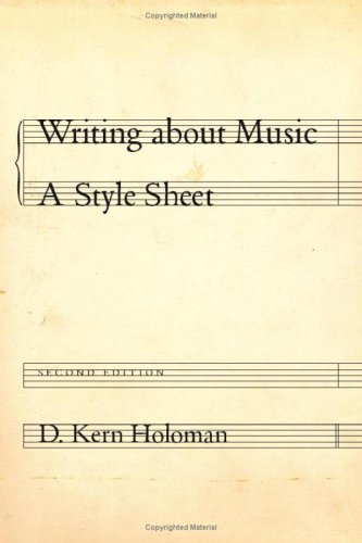 Writing about Music