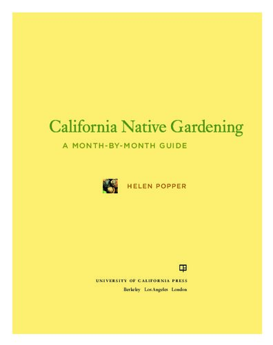 California Native Gardening