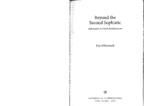 Beyond the Second Sophistic