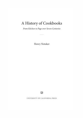 A History of Cookbooks