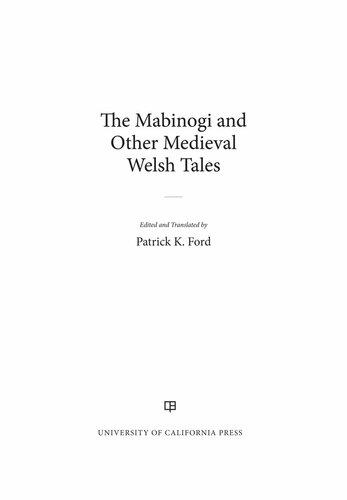 The Mabinogi and Other Medieval Welsh Tales