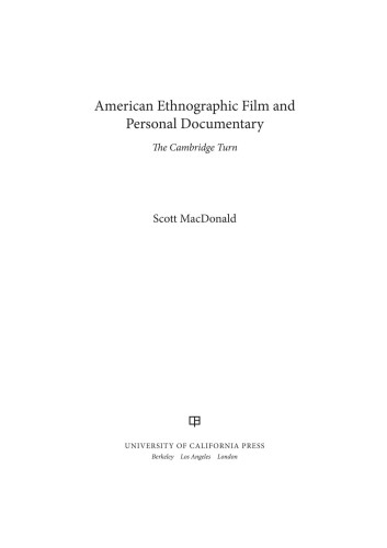 American Ethnographic Film and Personal Documentary