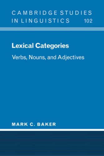 Lexical Categories