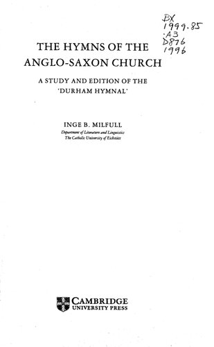 The Hymns of the Anglo-Saxon Church