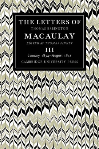 The Letters of Thomas Babington Macaulay