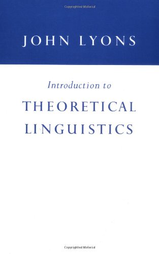 Introduction to Theoretical Linguistics