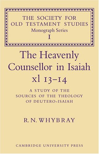 The Heavenly Counsellor in Isaiah XL 13-14