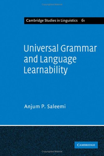 Universal Grammar and Language Learnability