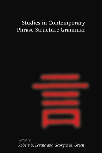 Studies in Contemporary Phrase Structure Grammar