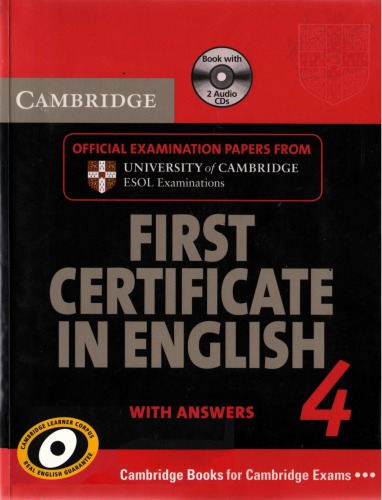 Cambridge First Certificate in English 4 with Answers