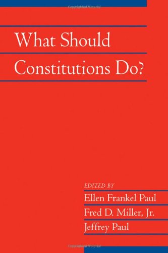 What Should Constitutions Do?