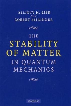 The Stability of Matter in Quantum Mechanics