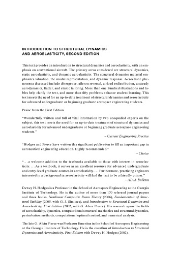 Introduction to Structural Dynamics and Aeroelasticity