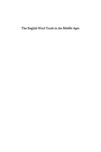 The English Wool Trade in the Middle Ages