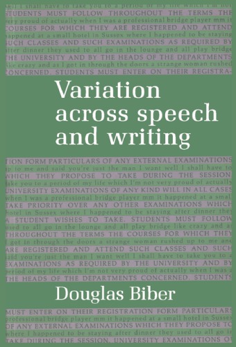 Variation Across Speech And Writing