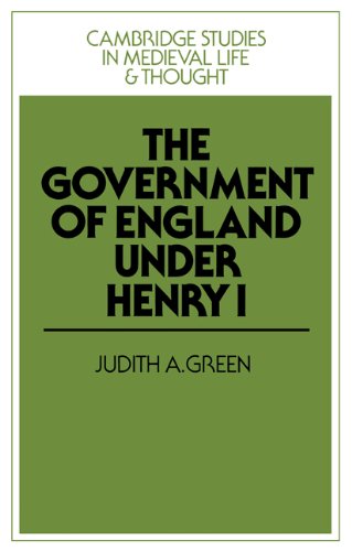 The Government of England Under Henry I