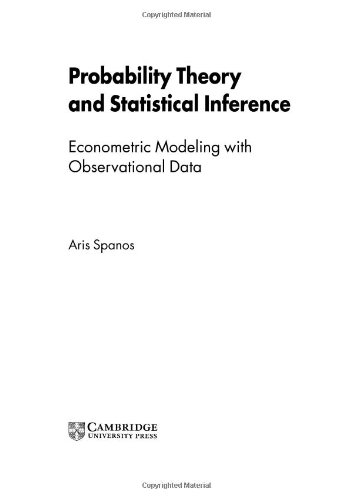 Probability Theory And Statistical Inference