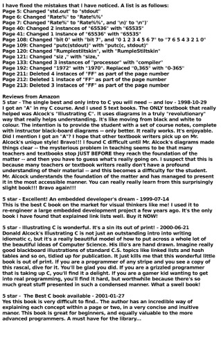 Illustrating C (ANSI/ISO Version)