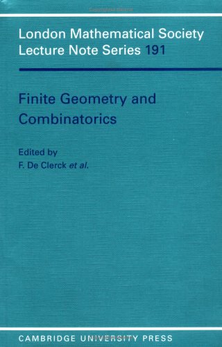 Finite Geometry and Combinatorics