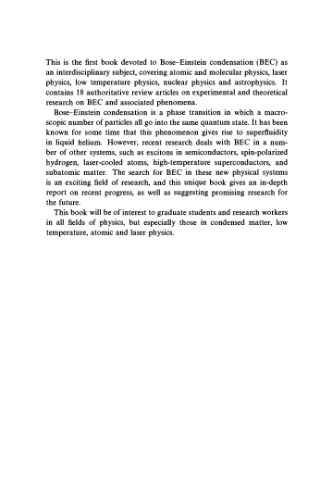 Bose-Einstein Condensation