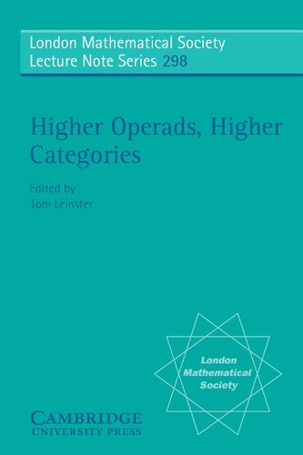 Higher Operads, Higher Categories