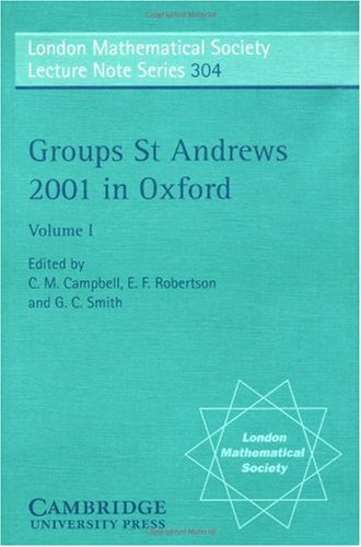 Groups St Andrews 2001 in Oxford