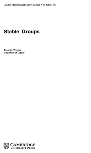 Stable Groups
