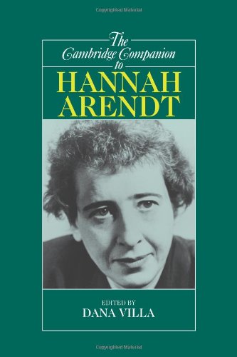 The Cambridge Companion to Hannah Arendt