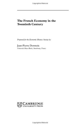 The French Economy in the Twentieth Century