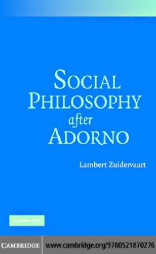 Social Philosophy after Adorno