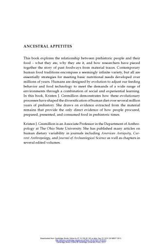 Ancestral Appetites