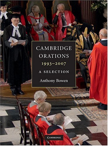 Cambridge Orations, 1993-2007