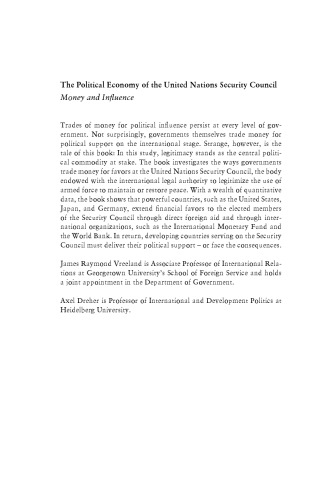 The Political Economy of the United Nations Security Council