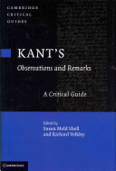 Kant's Observations and Remarks