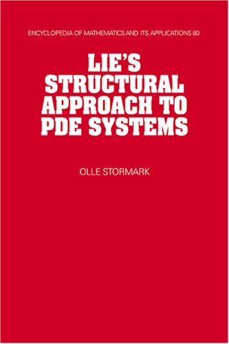 Lie's Structural Approach to Pde Systems