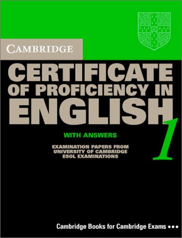 Cambridge Certificate of Proficiency in English 1 Student's Book with Answers