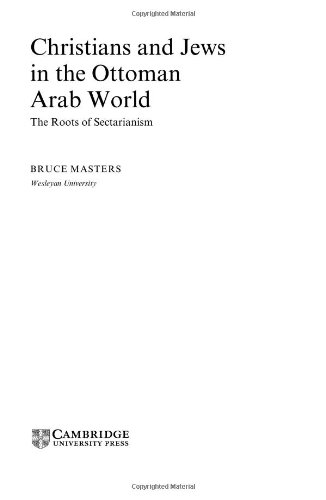 Christians and Jews in the Ottoman Arab World