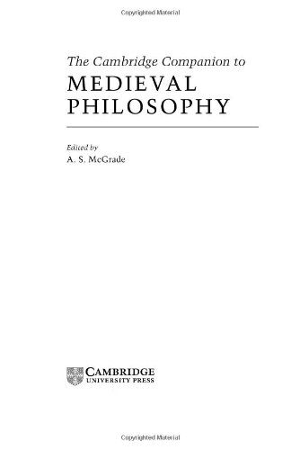 The Cambridge Companion to Medieval Philosophy