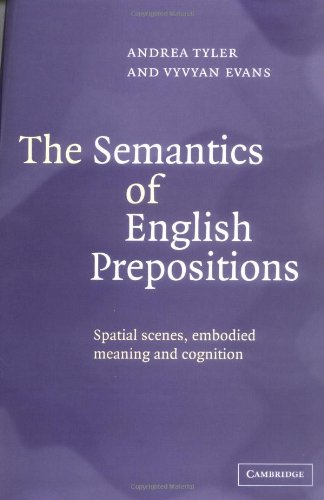 The Semantics of English Prepositions