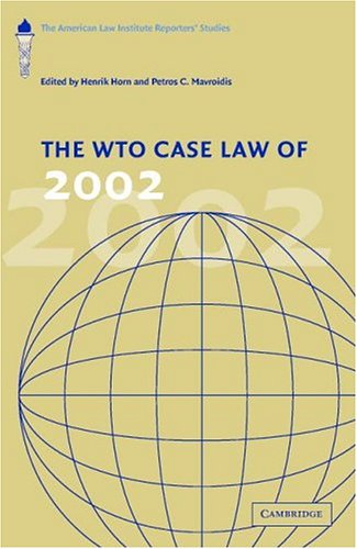 The Wto Case Law of 2002