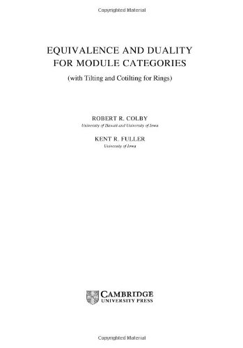 Equivalence and Duality for Module Categories