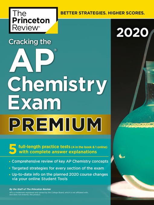 Cracking the AP Chemistry Exam 2020, Premium Edition